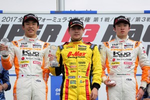 全日本F3選手権第1戦 表彰台