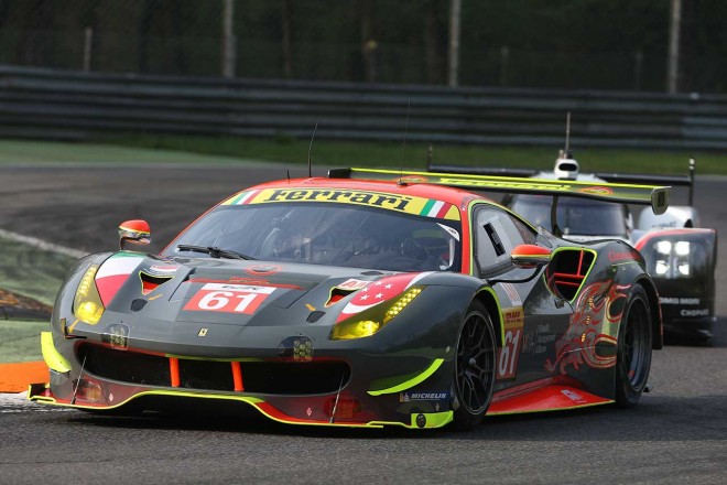 2017WECプロローグ フェラーリ488GTE（クリアウォーター・レーシング）