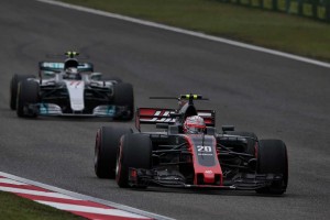 8位で入賞したハースのマグヌッセン