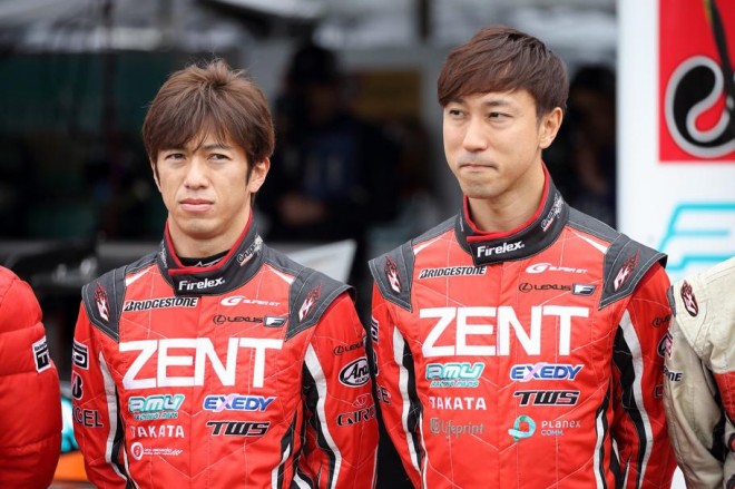 4位となった立川祐路、石浦宏明