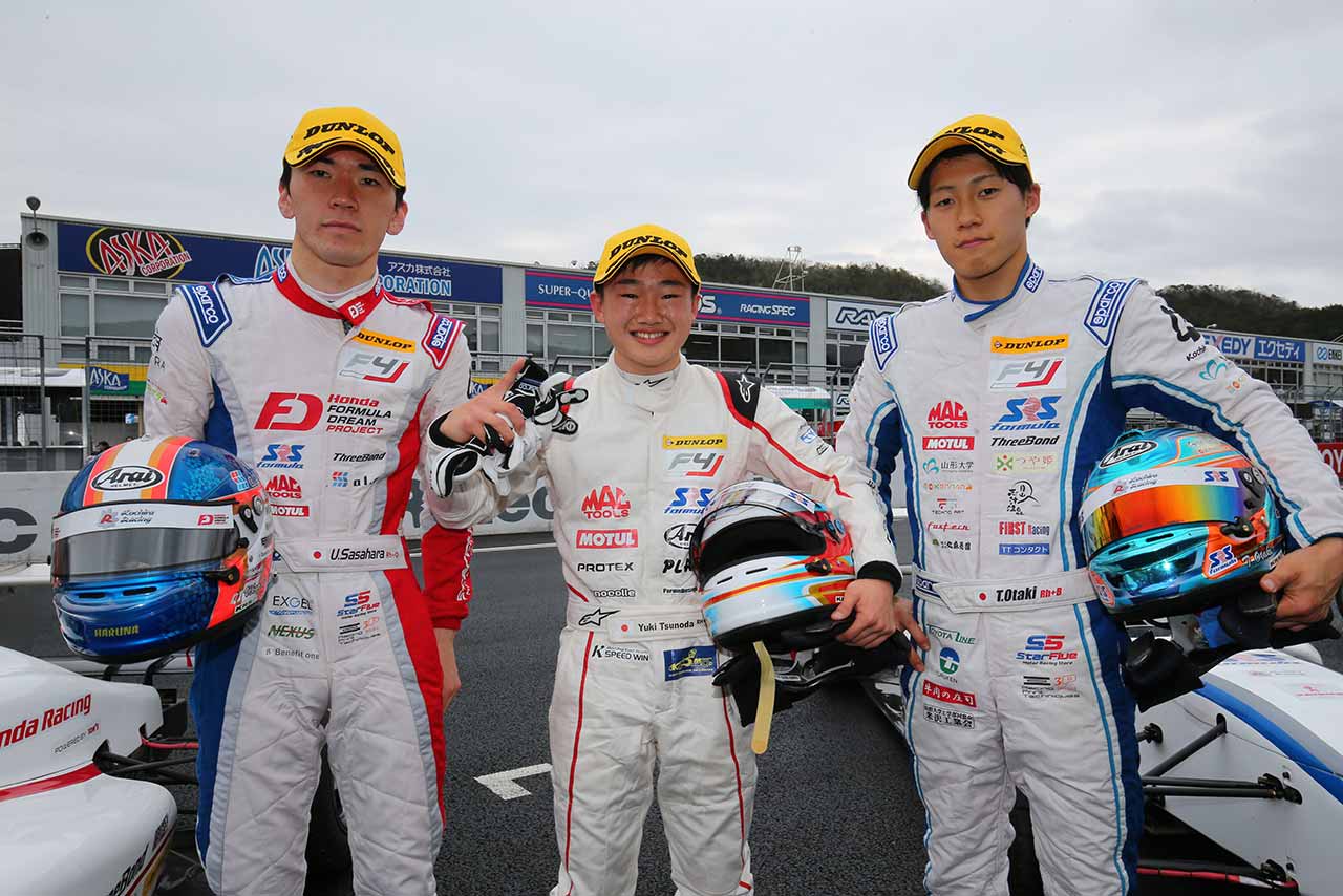FIA-F4選手権岡山 第2戦トップ3