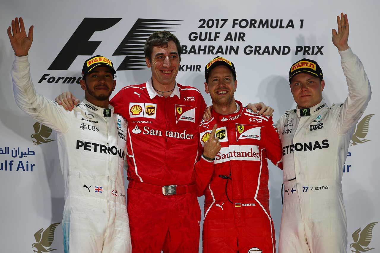 バーレーンGP決勝表彰台