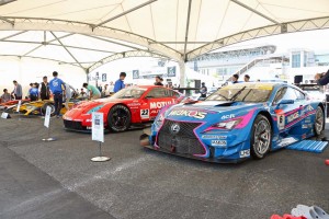 レーシングマシン搭乗体験の様子