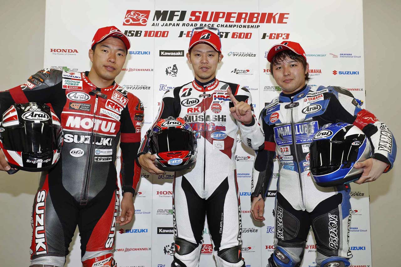 全日本ロードレース第2戦鈴鹿 JSB1000決勝会見の様子