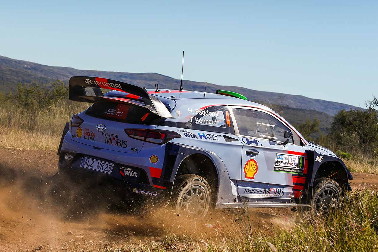 2017WRC第5戦アルゼンティーナ ヘイデン・パッドン（ヒュンダイi20クーペWRC）