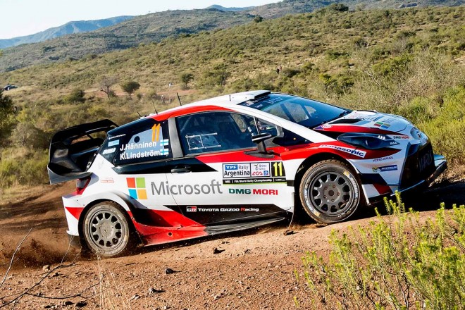 2017WRC第5戦アルゼンティーナ ユホ・ハンニネン（トヨタ・ヤリスWRC）