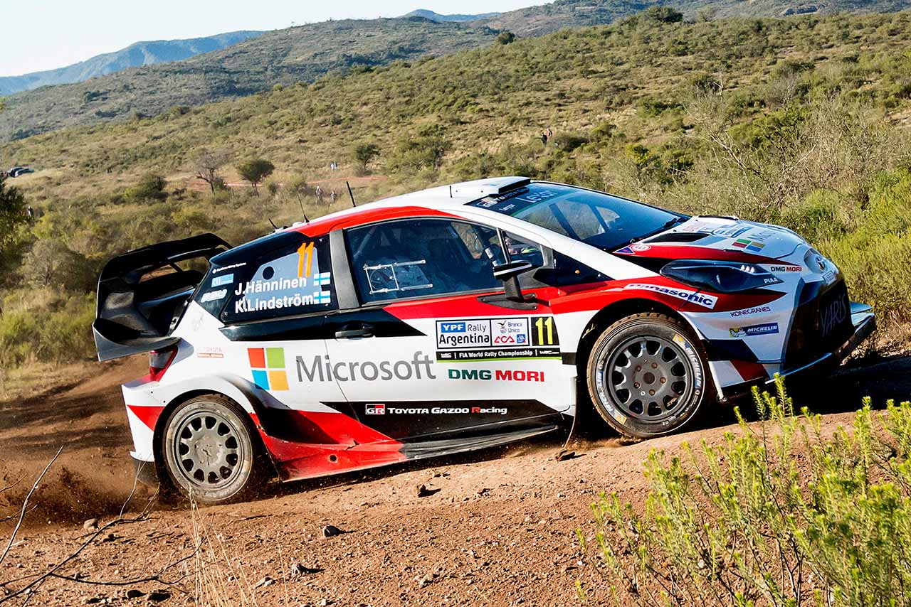 2017WRC第5戦アルゼンティーナ ユホ・ハンニネン（トヨタ・ヤリスWRC）