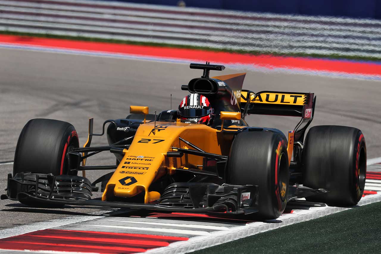 予選8番手を獲得したルノーのヒュルケンベルグ