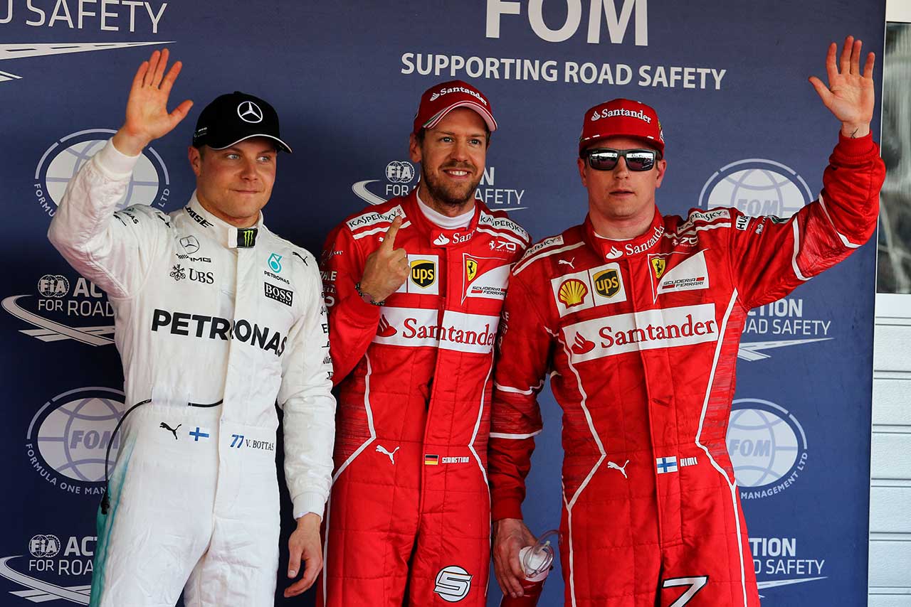 2017年F1第3戦ロシアGP予選トップ3