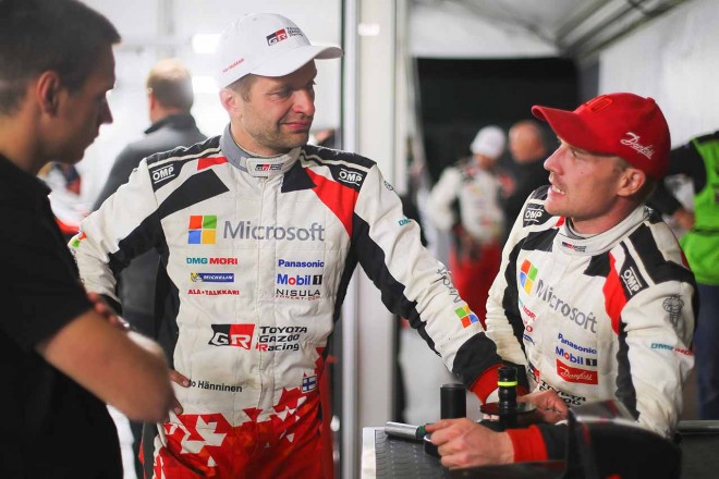 TOYOTA GAZOO Racing WRTのユホ・ハンニネン（左）とヤリ-マティ・ラトバラ（右）