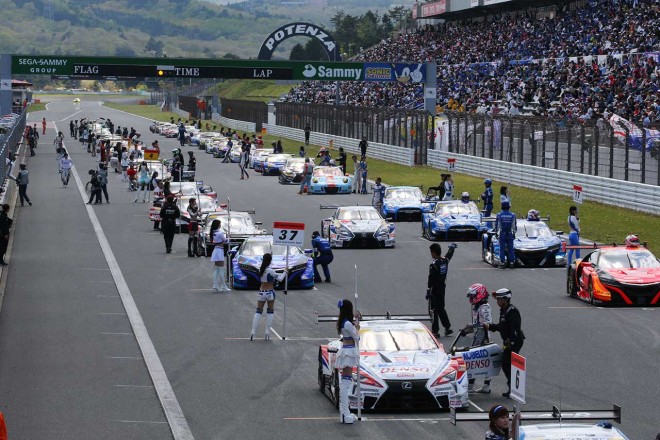 2017スーパーGT第2戦富士 スターティンググリッド