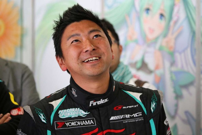 2017スーパーGT第2戦富士 片岡龍也（グッドスマイル 初音ミク AMG）