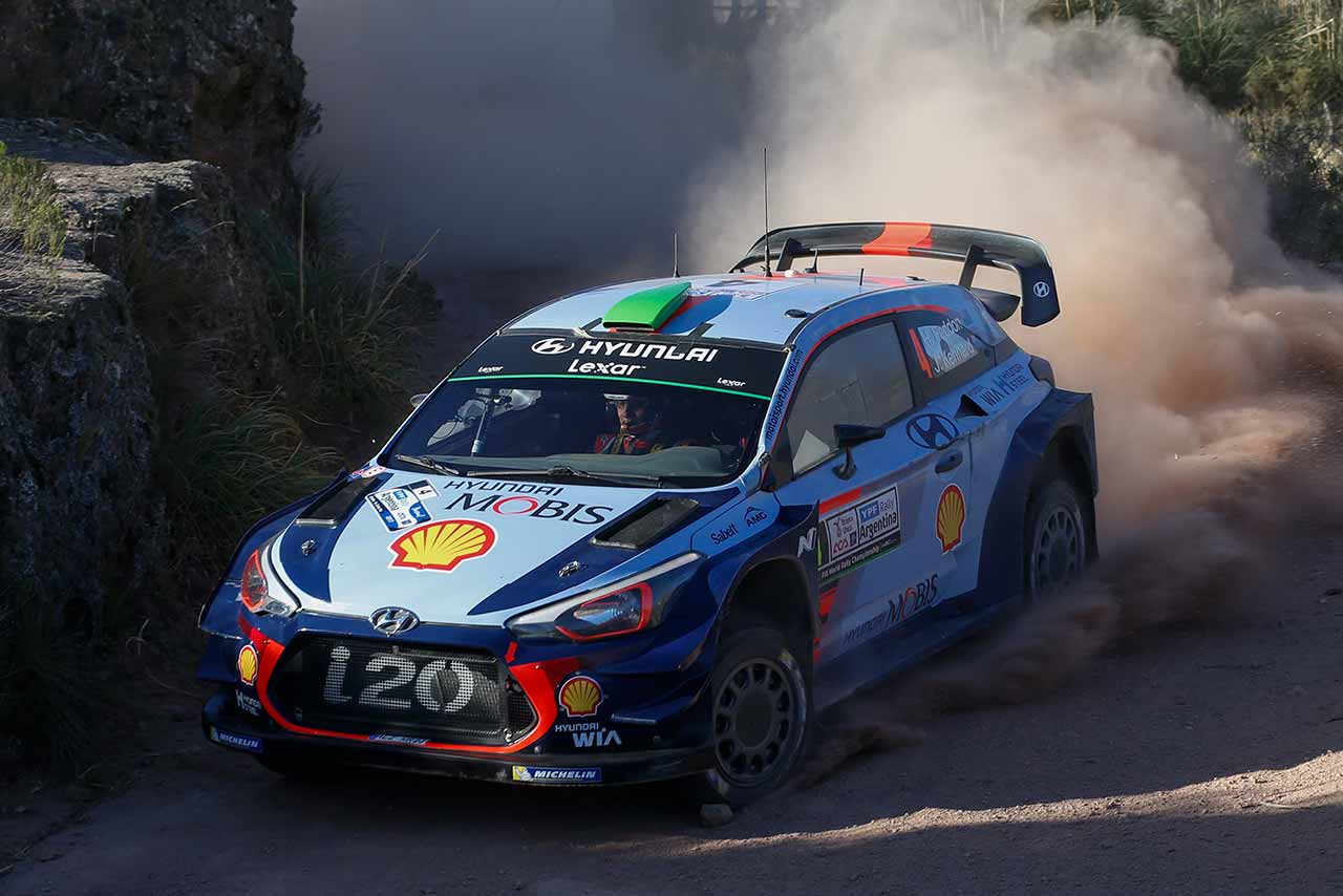 2017WRC第5戦アルゼンティーナ ヘイデン・パッドン（ヒュンダイi20クーペWRC）