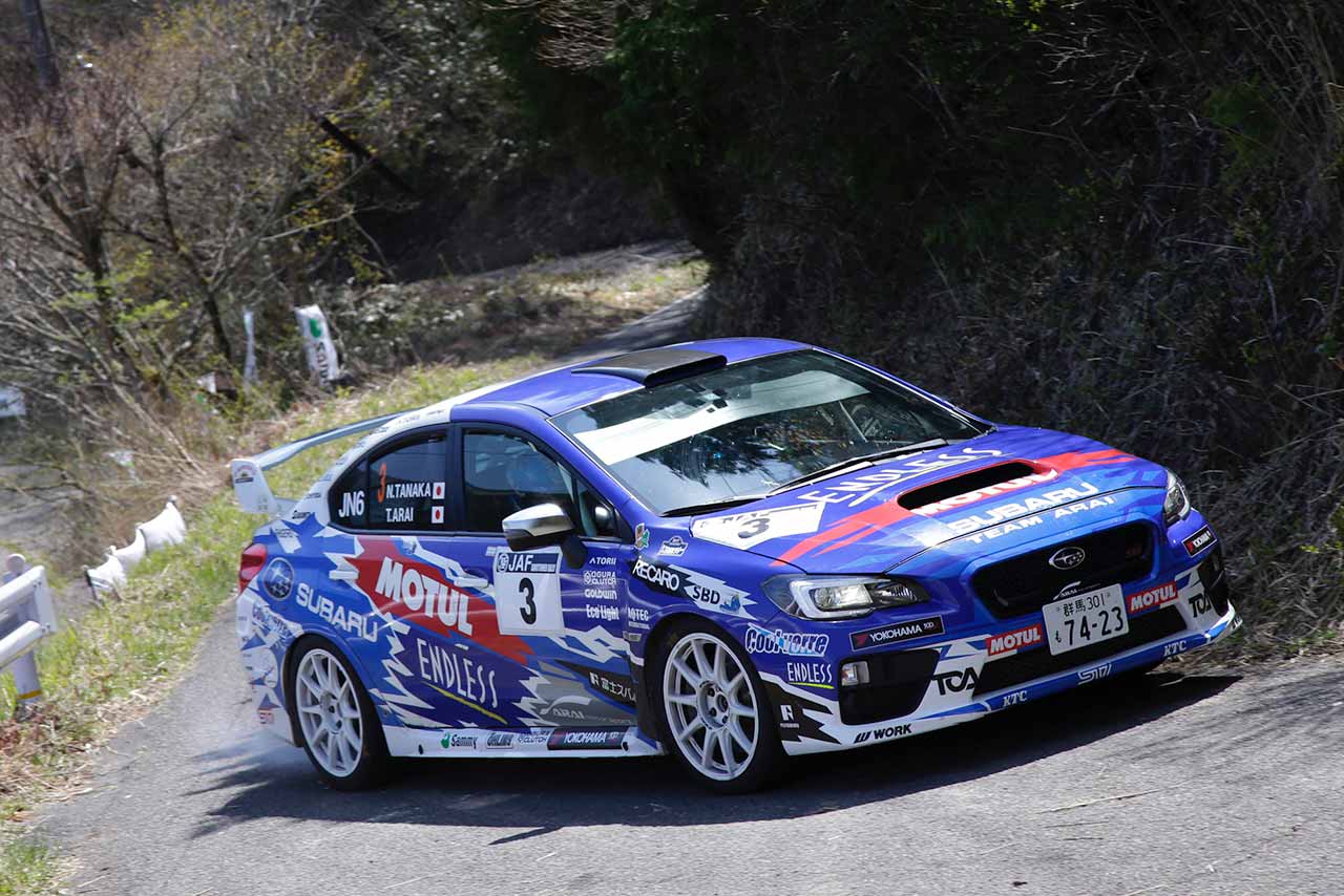 全日本ラリー第3戦久万高原 新井敏弘／田中直哉（スバルWRX STI）