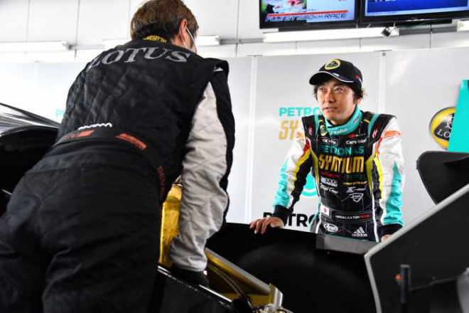 2017スーパーGT第2戦富士 加藤寛規（ シンティアム・アップル・ロータス）