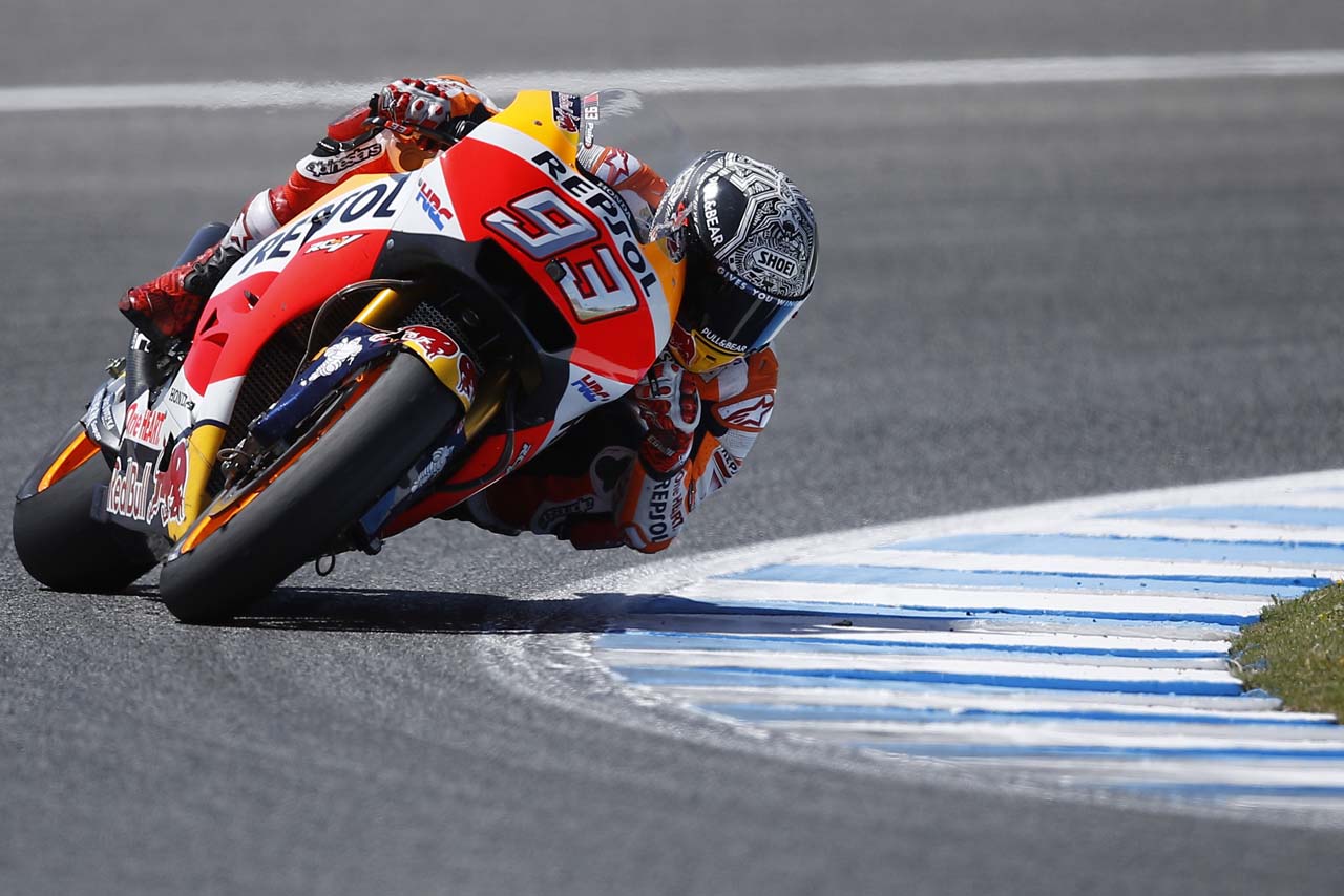 へレステストで新型エキゾーストをテストしたマルク・マルケス