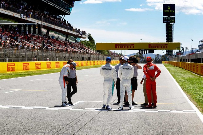 予選後に行われたグリッドインタビュー