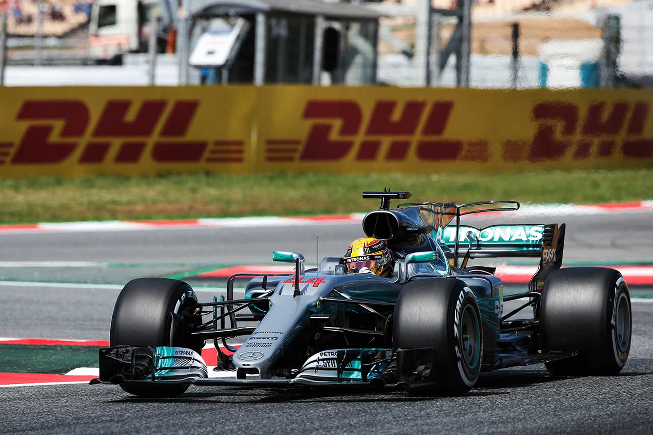 2年連続でスペインGPのポールを獲得したハミルトン