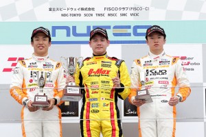 全日本F3第7戦の表彰台