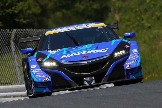 2008年以来となるポールポジションを獲得したRAYBRIG NSX-GT