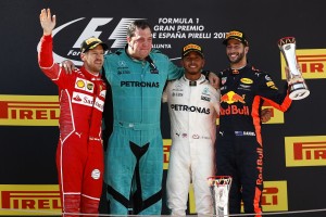 2017年F1スペインGP表彰台