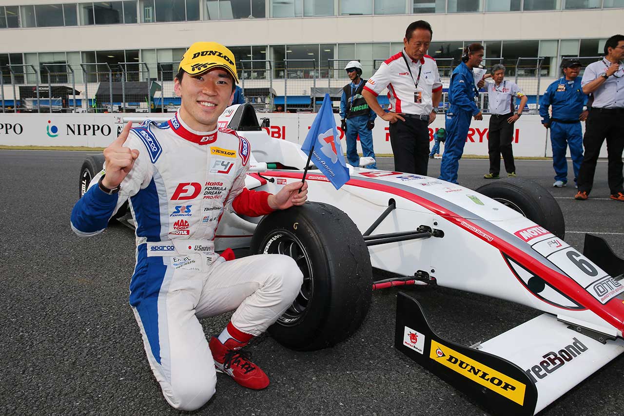 FIA-F4選手権第5戦を制した笹原右京（HFDP／SRS／コチラレーシング）