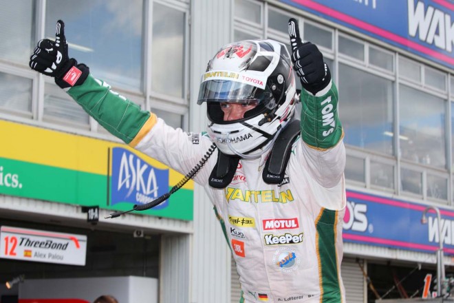 スーパーフォーミュラ第2戦岡山決勝レース1で優勝したアンドレ・ロッテラー（VANTELIN TEAM TOM’S）