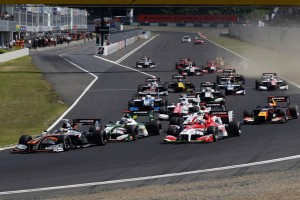 レース2スタートシーン 2017スーパーフォーミュラ第2戦岡山