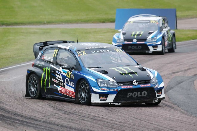 1年ぶりの勝利を飾ったペター・ソルベルグ（フォルクスワーゲン・ポロRX）