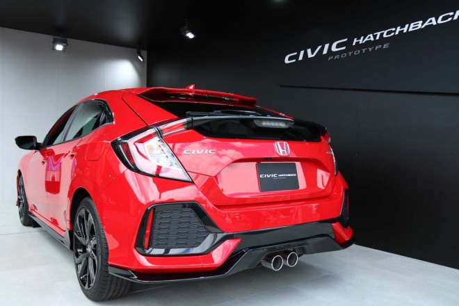 新型シビック・ハッチバックのプロトタイプ