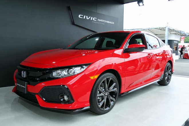 新型シビック・ハッチバックのプロトタイプ