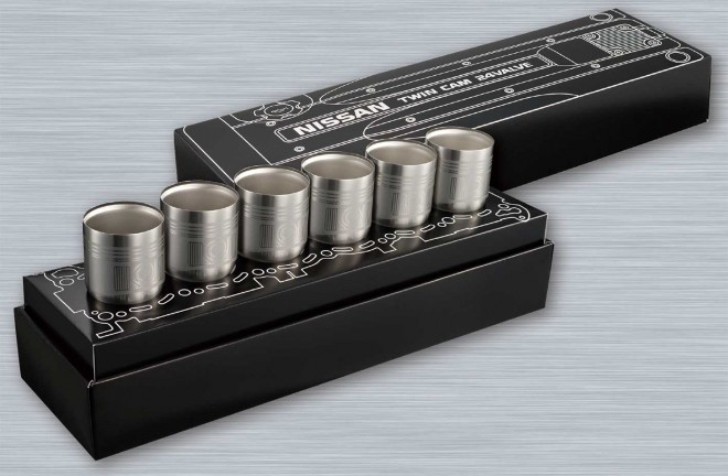 ピストン風タンブラー6個セット　RB26エンジンモデル