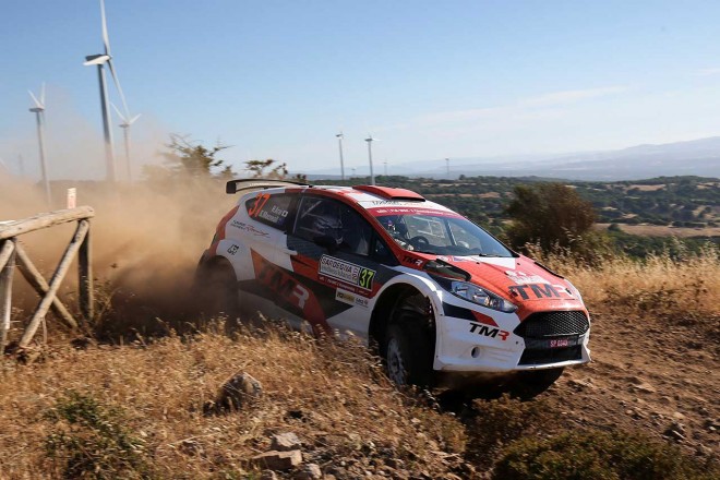 新井大輝（フォード・フィエスタR5）はトラブルが相次ぎリタイア