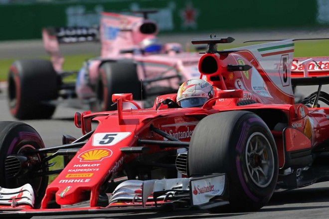 ドライバー・オブ・ザ・デーに選ばれたフェラーリのベッテル