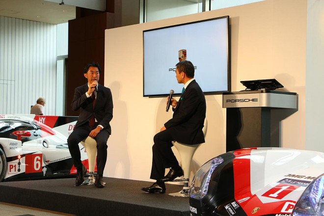 Gazoo Racingカンパニーの北沢重久氏とポルシェジャパンの七五三木敏幸社長によるトークセッション