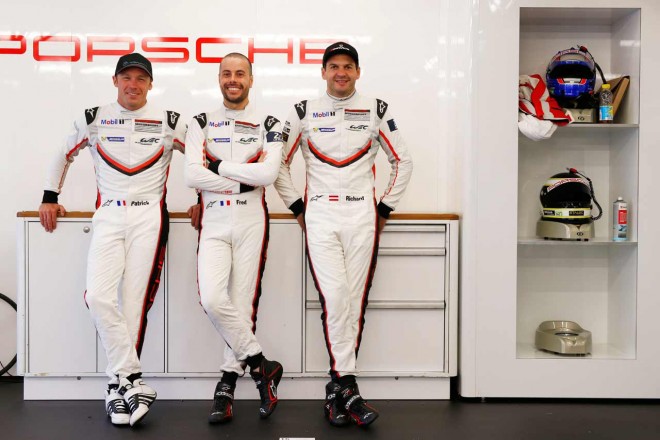 91号車のP.ピレ、F.マコウィッキ、R.リエツ