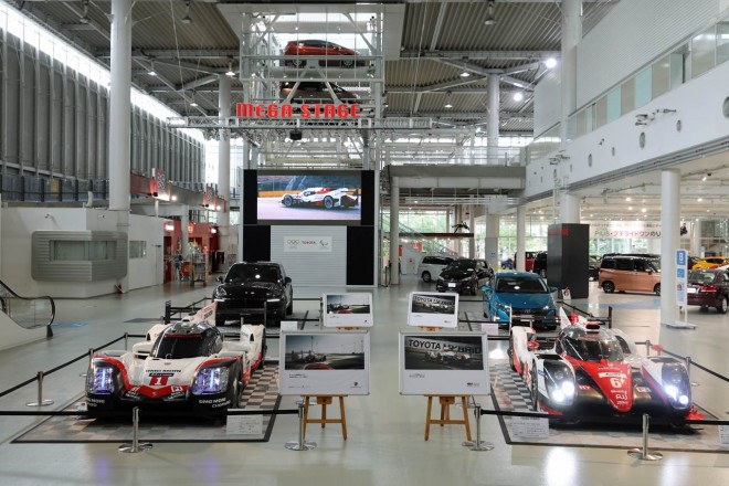 6月14日から6月17日まで行われるトヨタTS050ハイブリッドと、ポルシェ919ハイブリッドの共同展示