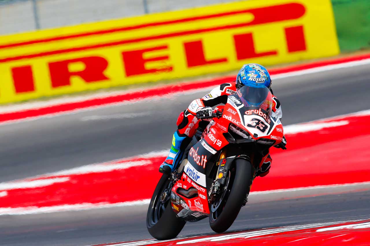 SBK第7戦イタリアのレース2を制したマルコ･メランドリ（ドゥカティ）