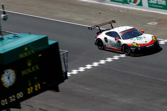 クラス4位となった91号車ポルシェ911 RSR