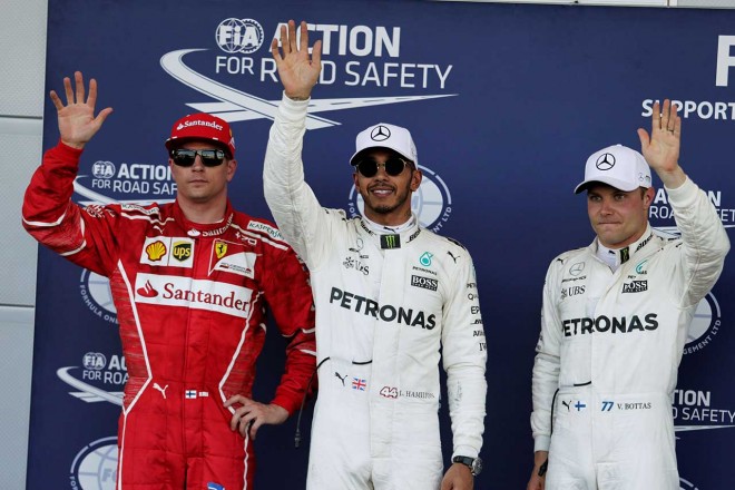 F1アゼルバイジャンGP 予選トップ3