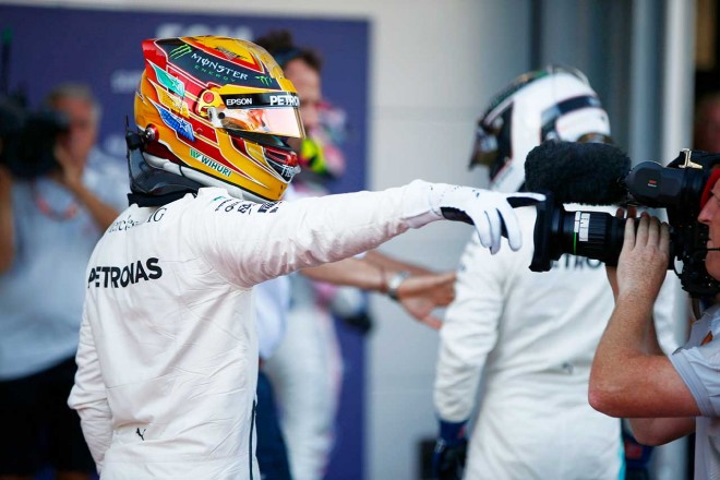 F1アゼルバイジャン予選PPのハミルトン