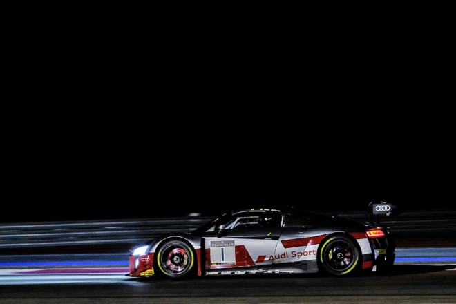 レネ・ラストの追い上げで3位表彰台を獲得したWRTの1号車アウディR8 LMS