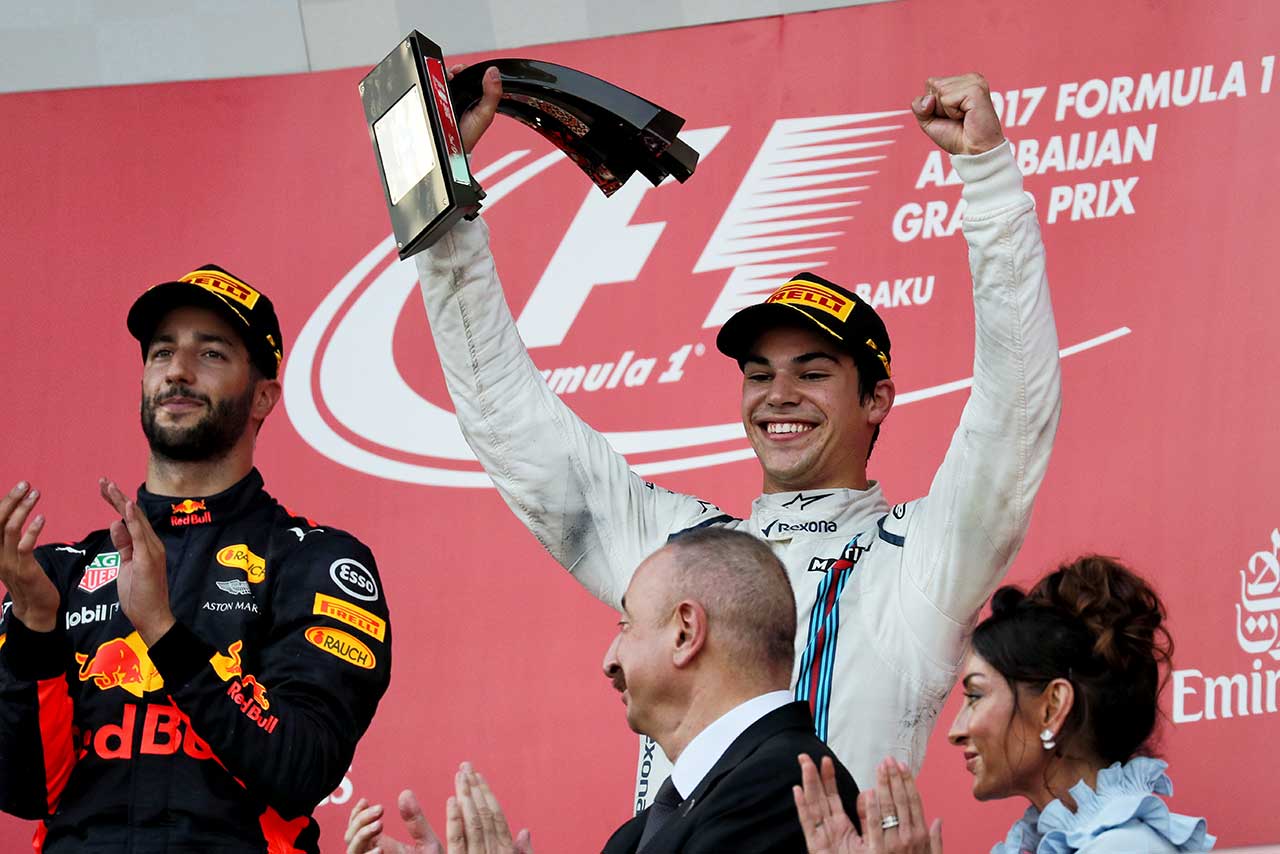 史上最年少での表彰台獲得を果たしたストロール