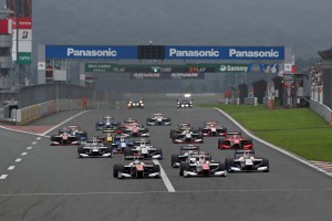 2016スーパーフォーミュラ第3戦富士のスタートシーン