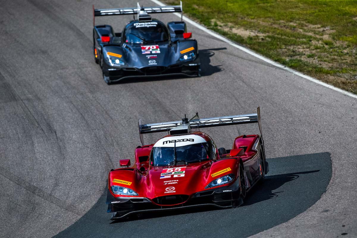 総合4位フィニッシュの55号車マツダRT24-P