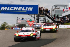 2017年にデビューした新型では初となるポールポジションを獲得した911号車ポルシェ911 RSR