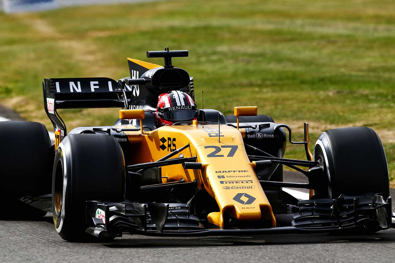 イギリスGPフリー走行2回目で7番手タイムのヒュルケンベルグ