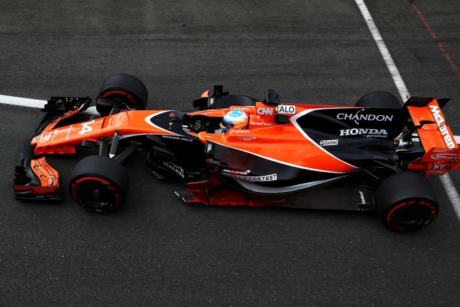イギリスGPフリー走行2回目で9番手のアロンソ