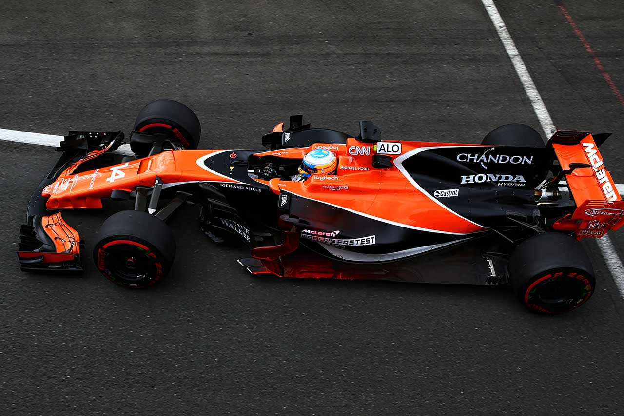 イギリスGPフリー走行2回目で9番手のアロンソ