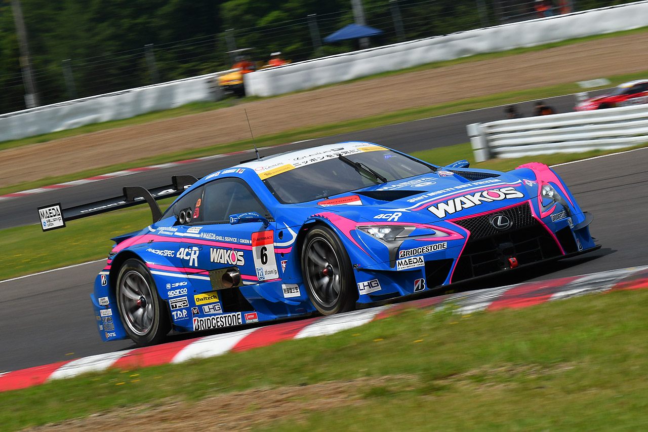 スーパーGT第4戦SUGOの公式練習トップタイムとなったWAKO'S 4CR LC500